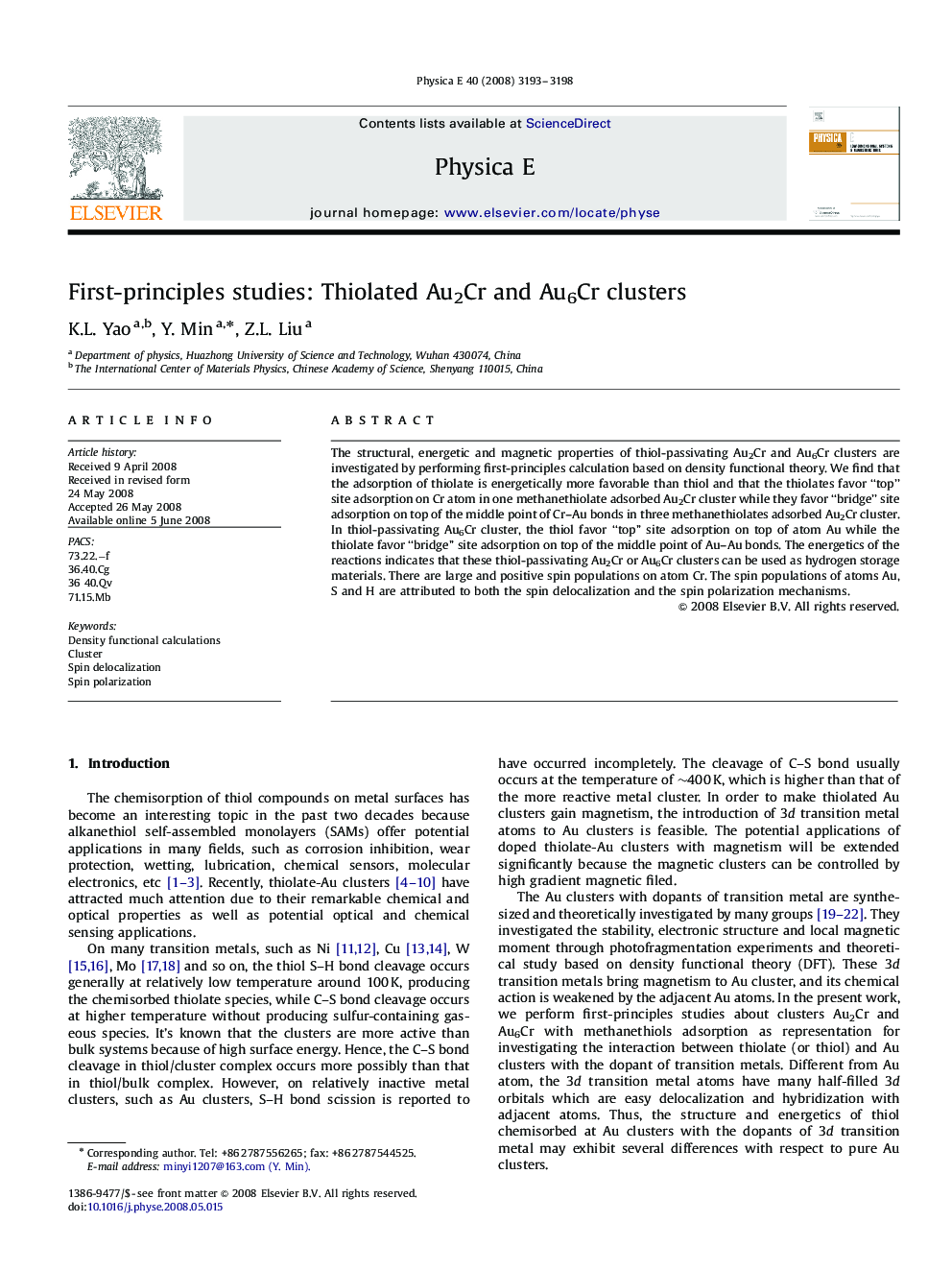 First-principles studies: Thiolated Au2Cr and Au6Cr clusters