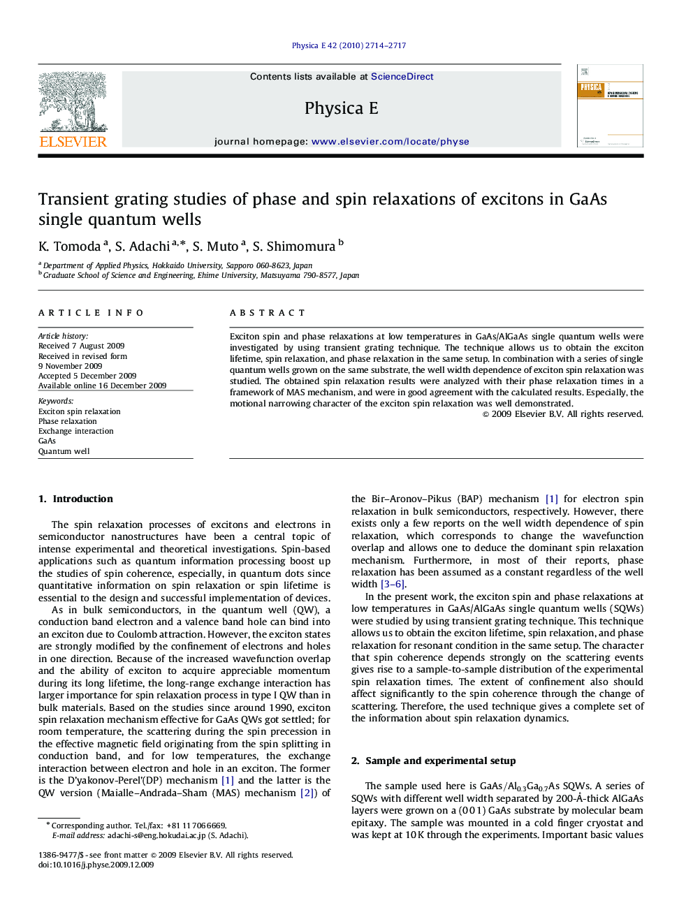 Transient grating studies of phase and spin relaxations of excitons in GaAs single quantum wells