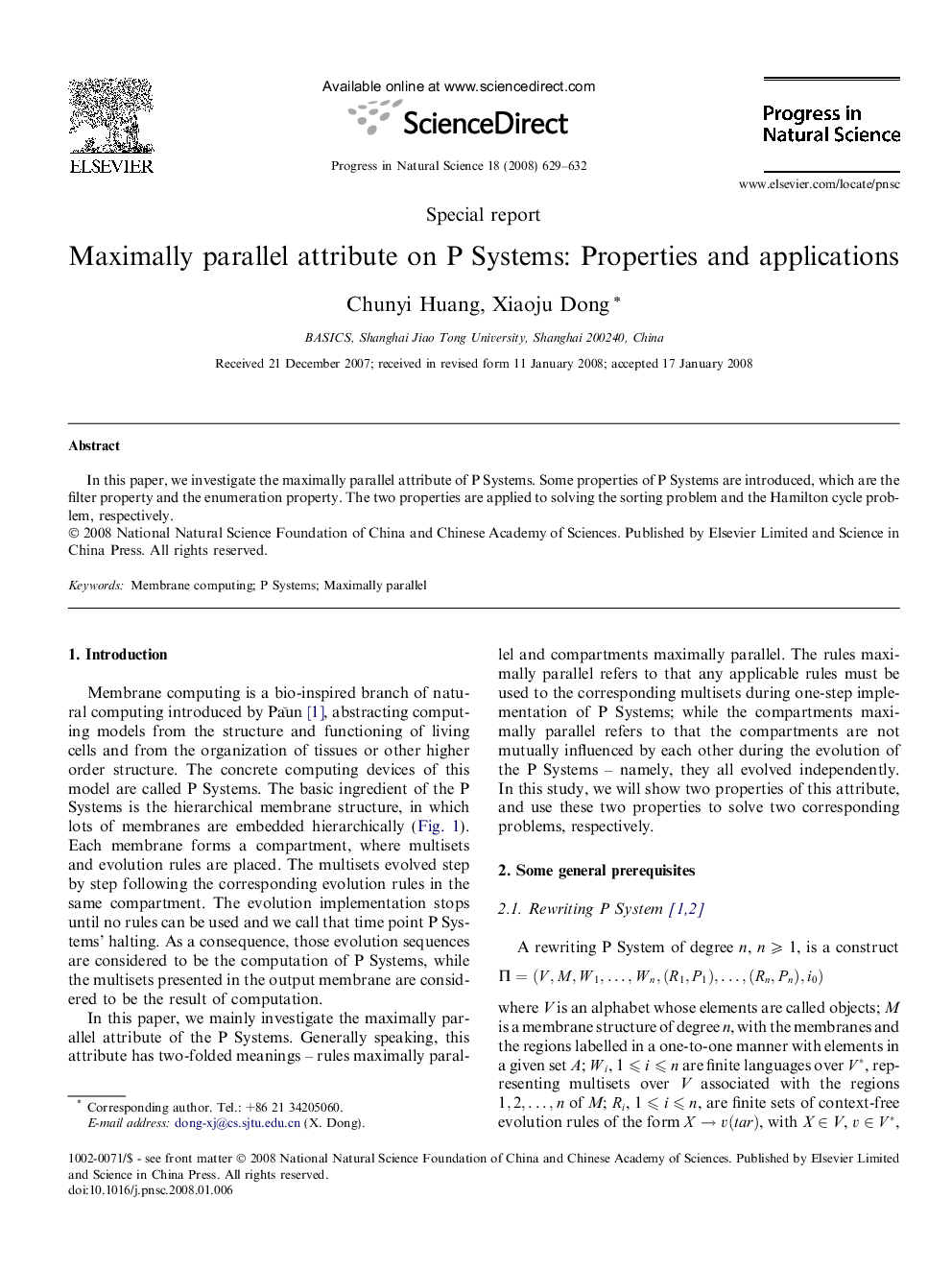 Maximally parallel attribute on P Systems: Properties and applications