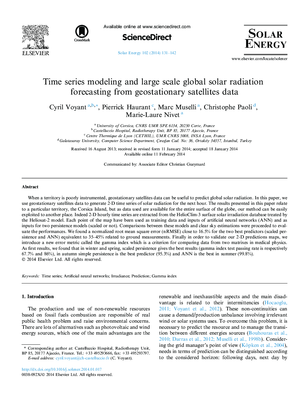 مدل سازی زمان سری و پیش بینی ماهواره های ژئواسترایی ماهواره های بزرگ در مقیاس جهانی 