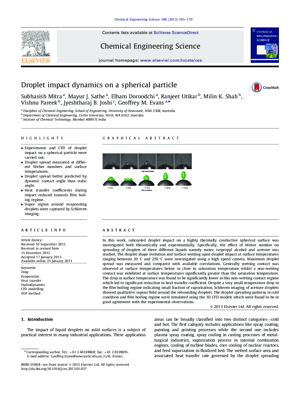 Droplet impact dynamics on a spherical particle