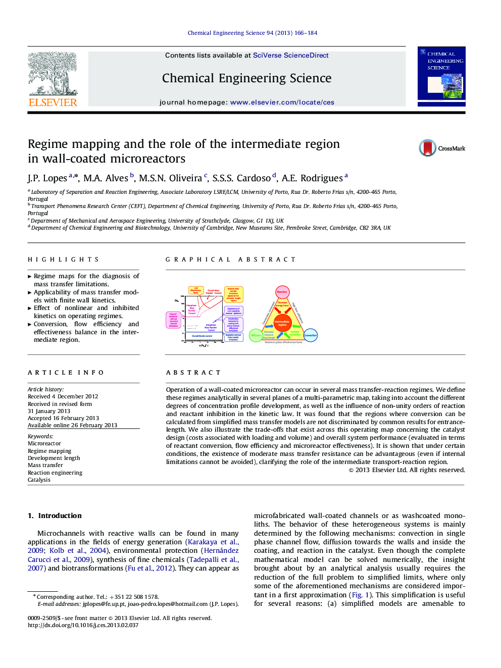 Regime mapping and the role of the intermediate region in wall-coated microreactors