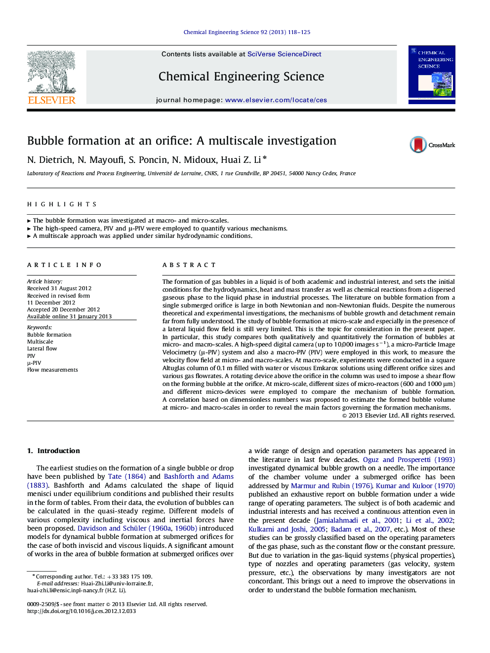 Bubble formation at an orifice: A multiscale investigation