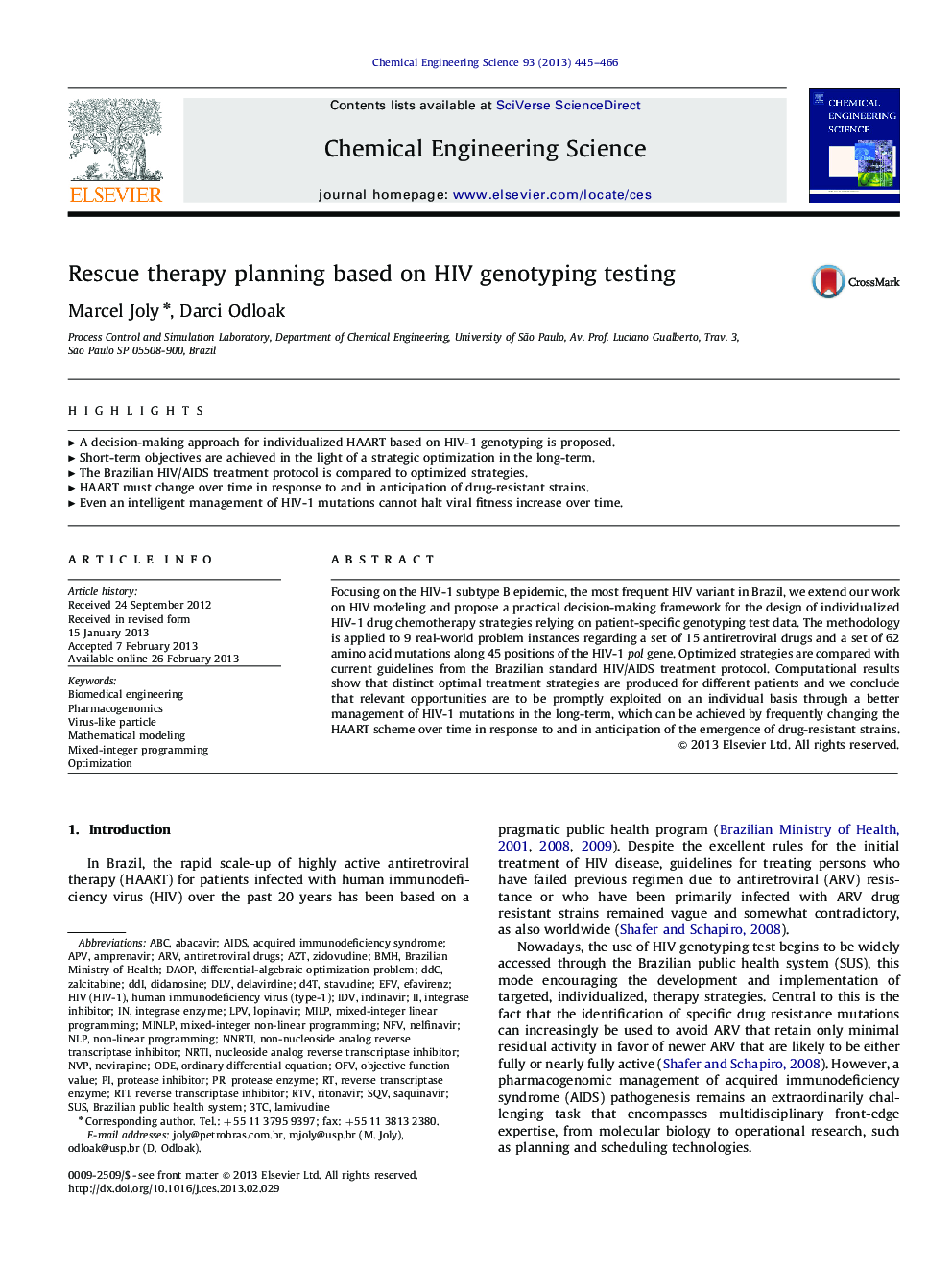 Rescue therapy planning based on HIV genotyping testing