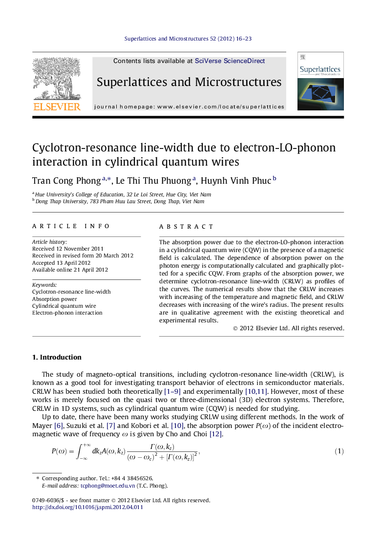 Cyclotron-resonance line-width due to electron-LO-phonon interaction in cylindrical quantum wires