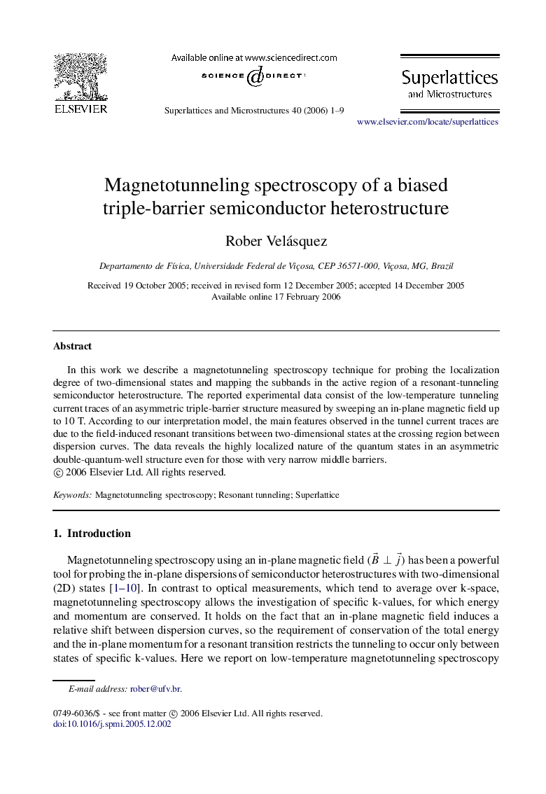 Magnetotunneling spectroscopy of a biased triple-barrier semiconductor heterostructure