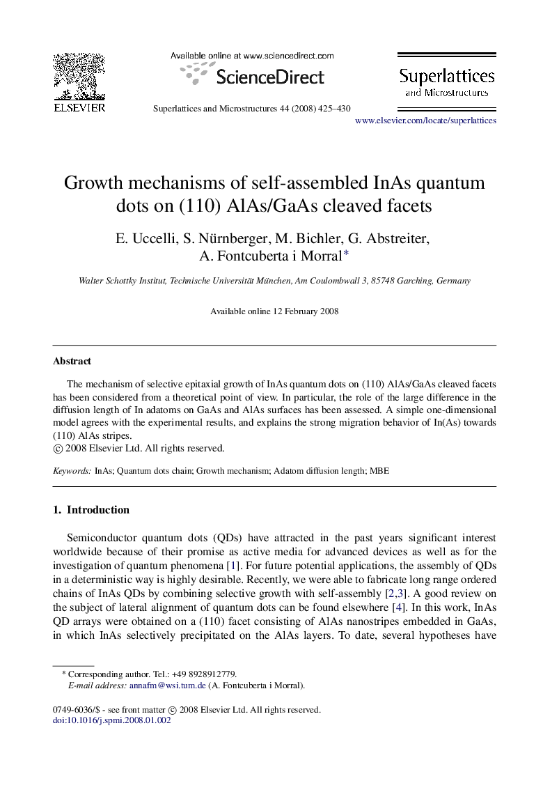 Growth mechanisms of self-assembled InAs quantum dots on (110) AlAs/GaAs cleaved facets