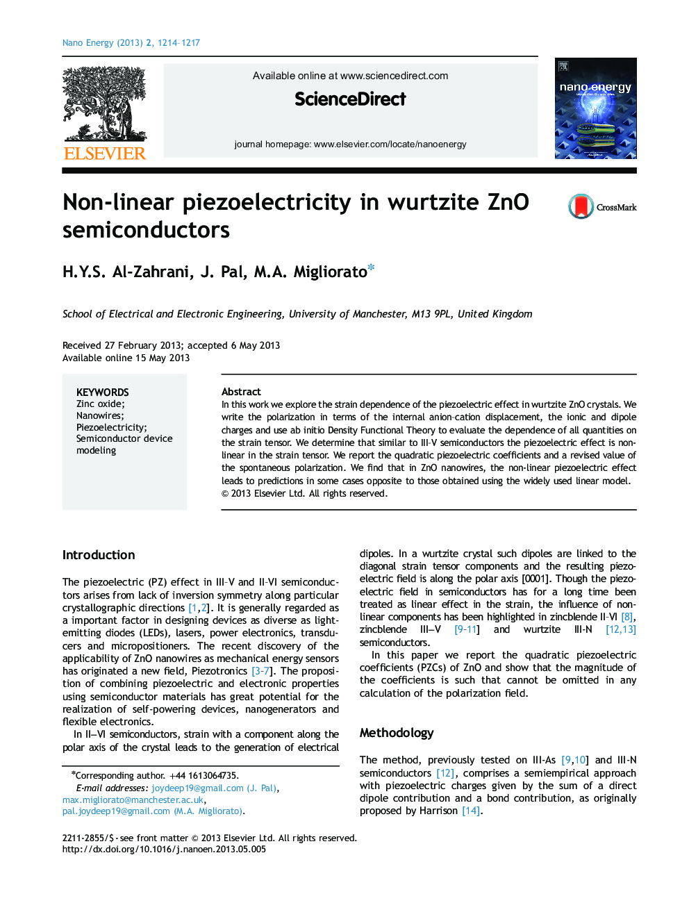 Non-linear piezoelectricity in wurtzite ZnO semiconductors