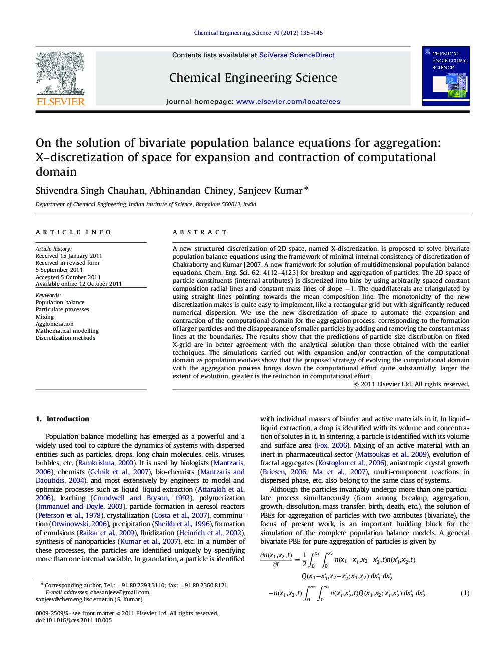 On the solution of bivariate population balance equations for aggregation: X–discretization of space for expansion and contraction of computational domain