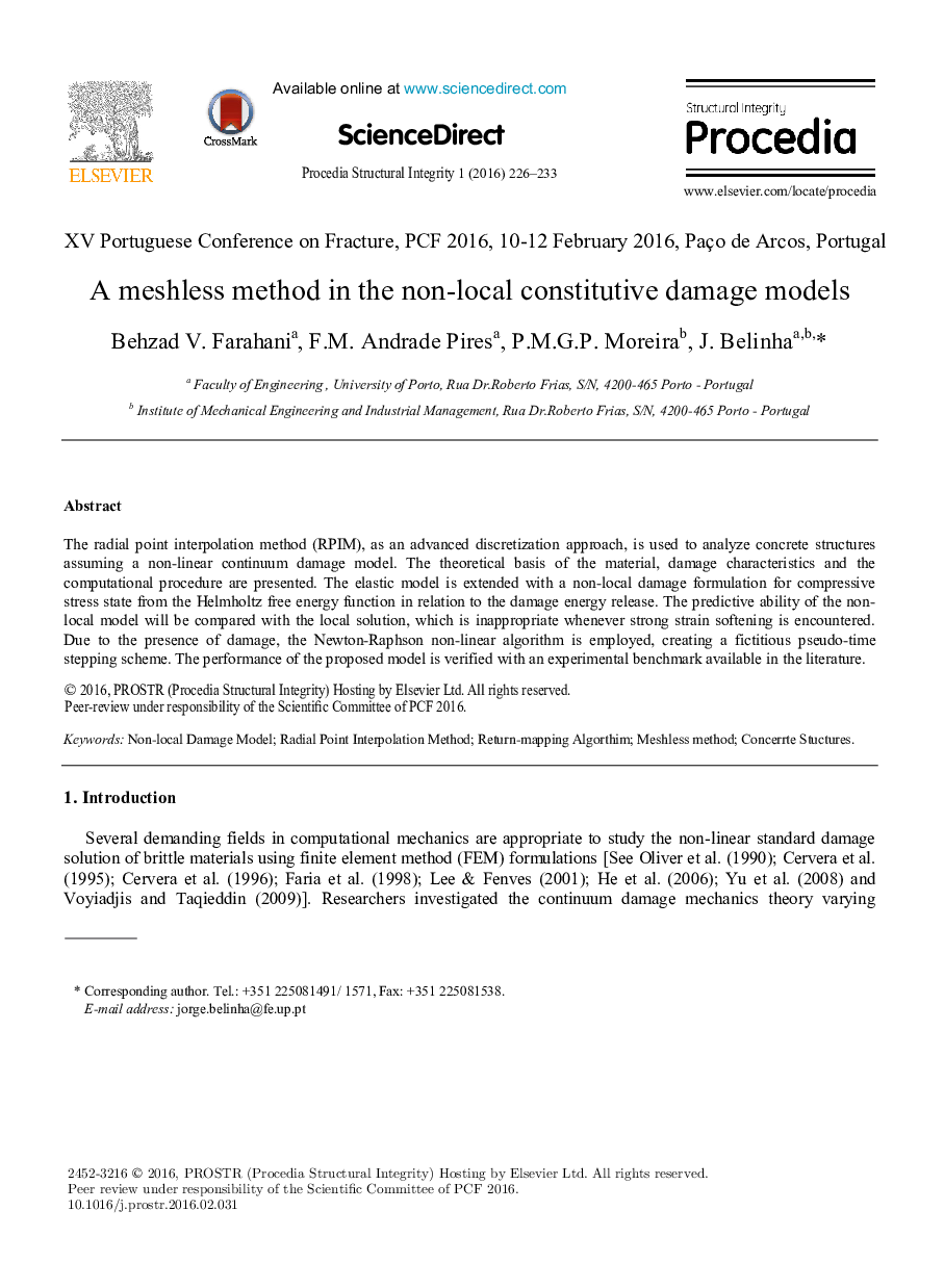 A meshless method in the non-local constitutive damage models