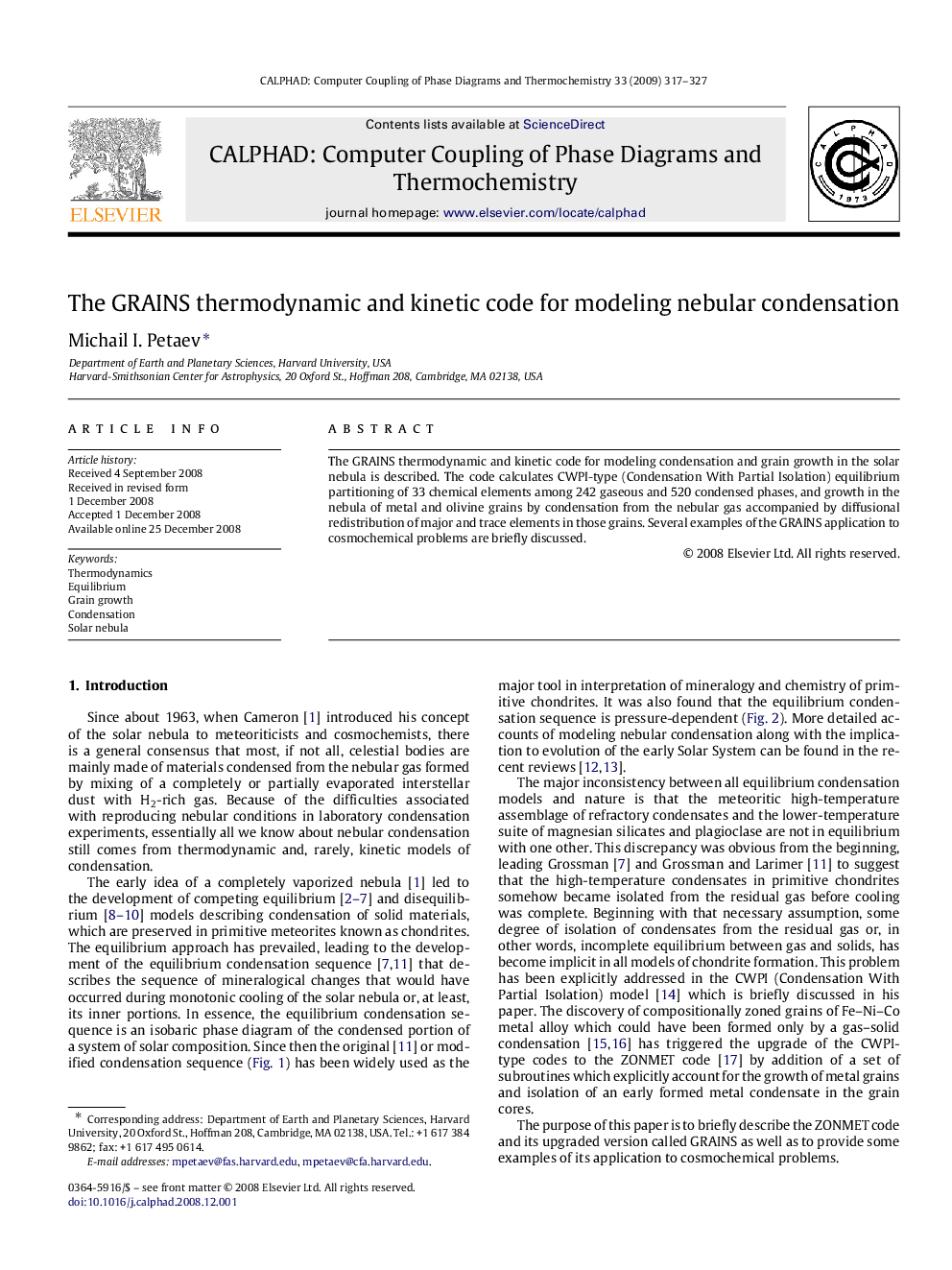 The GRAINS thermodynamic and kinetic code for modeling nebular condensation