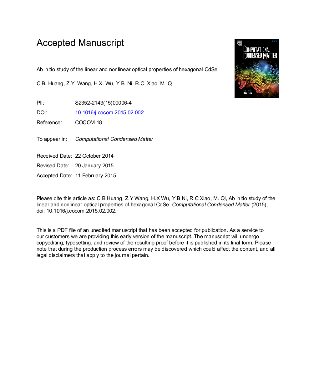 Ab initio study of the linear and nonlinear optical properties of hexagonal CdSe