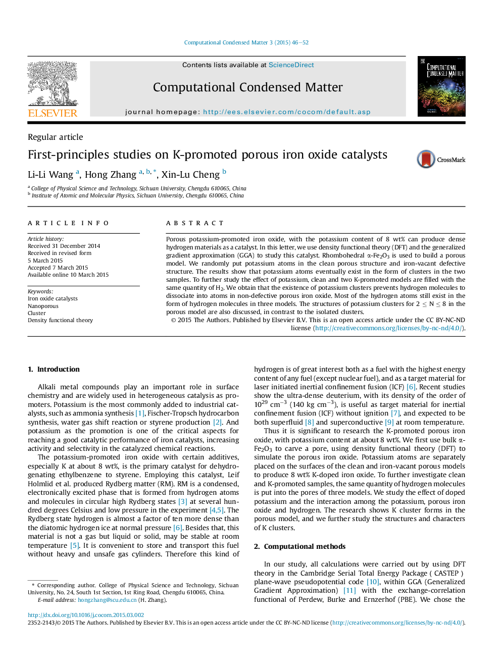 First-principles studies on K-promoted porous iron oxide catalysts