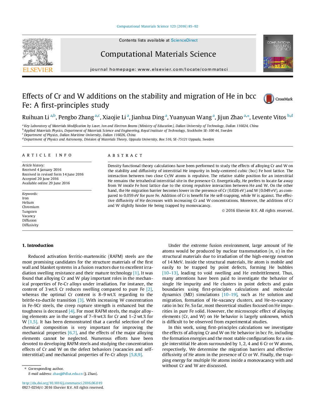 Effects of Cr and W additions on the stability and migration of He in bcc Fe: A first-principles study