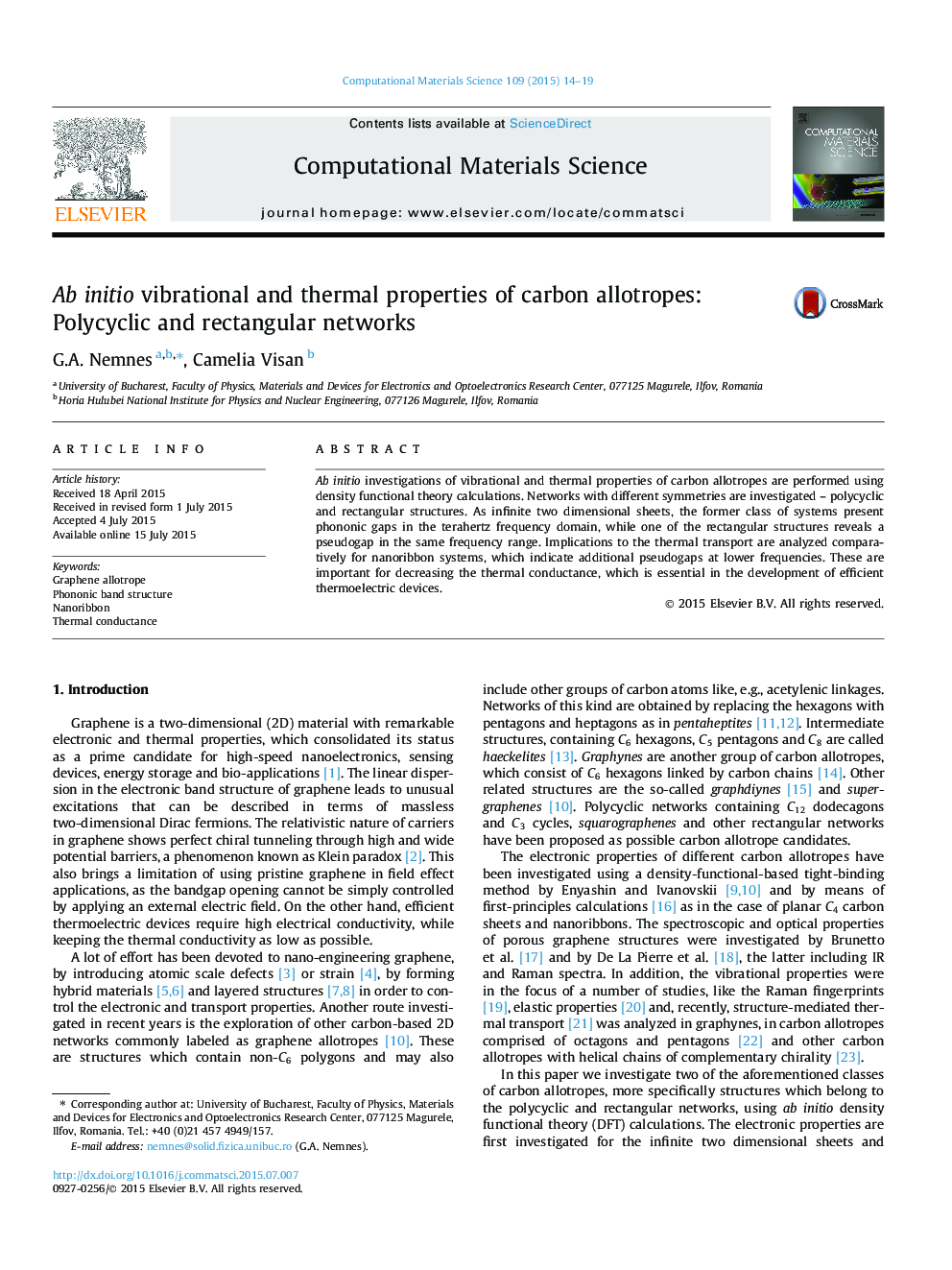 Ab initio vibrational and thermal properties of carbon allotropes: Polycyclic and rectangular networks