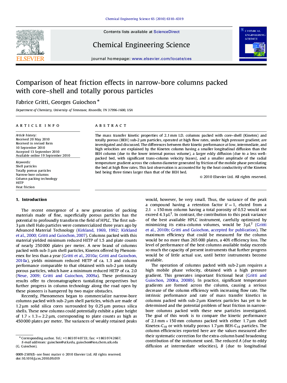 Comparison of heat friction effects in narrow-bore columns packed with core–shell and totally porous particles