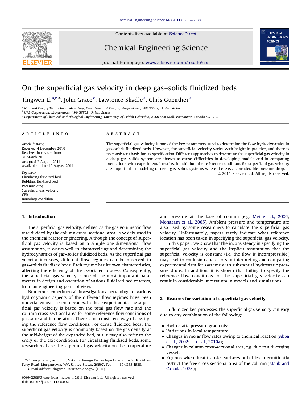 On the superficial gas velocity in deep gas–solids fluidized beds