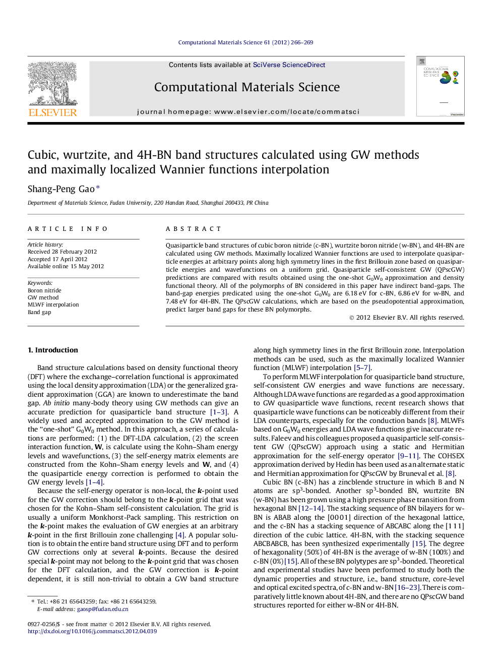 Cubic, wurtzite, and 4H-BN band structures calculated using GW methods and maximally localized Wannier functions interpolation