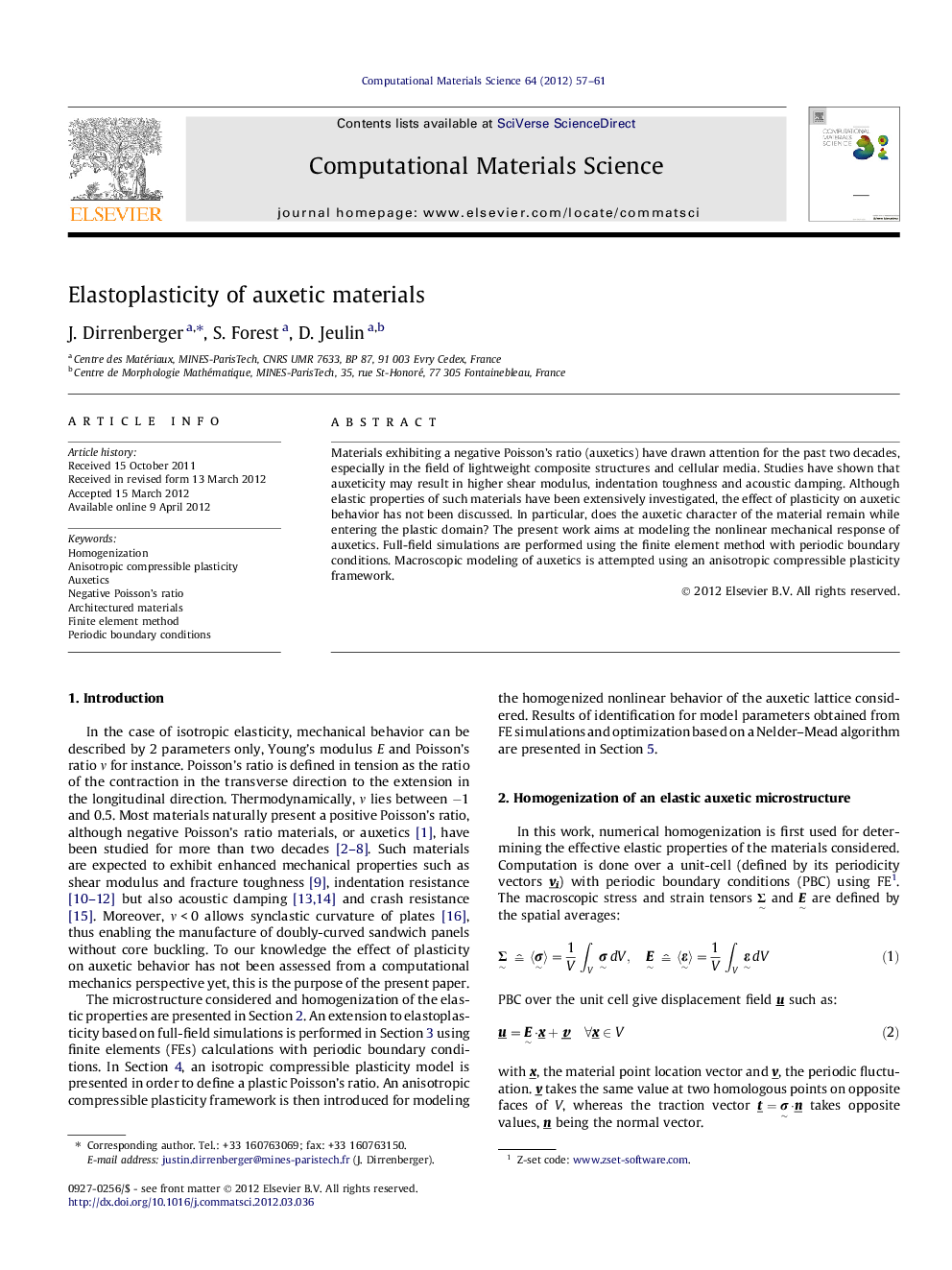 Elastoplasticity of auxetic materials