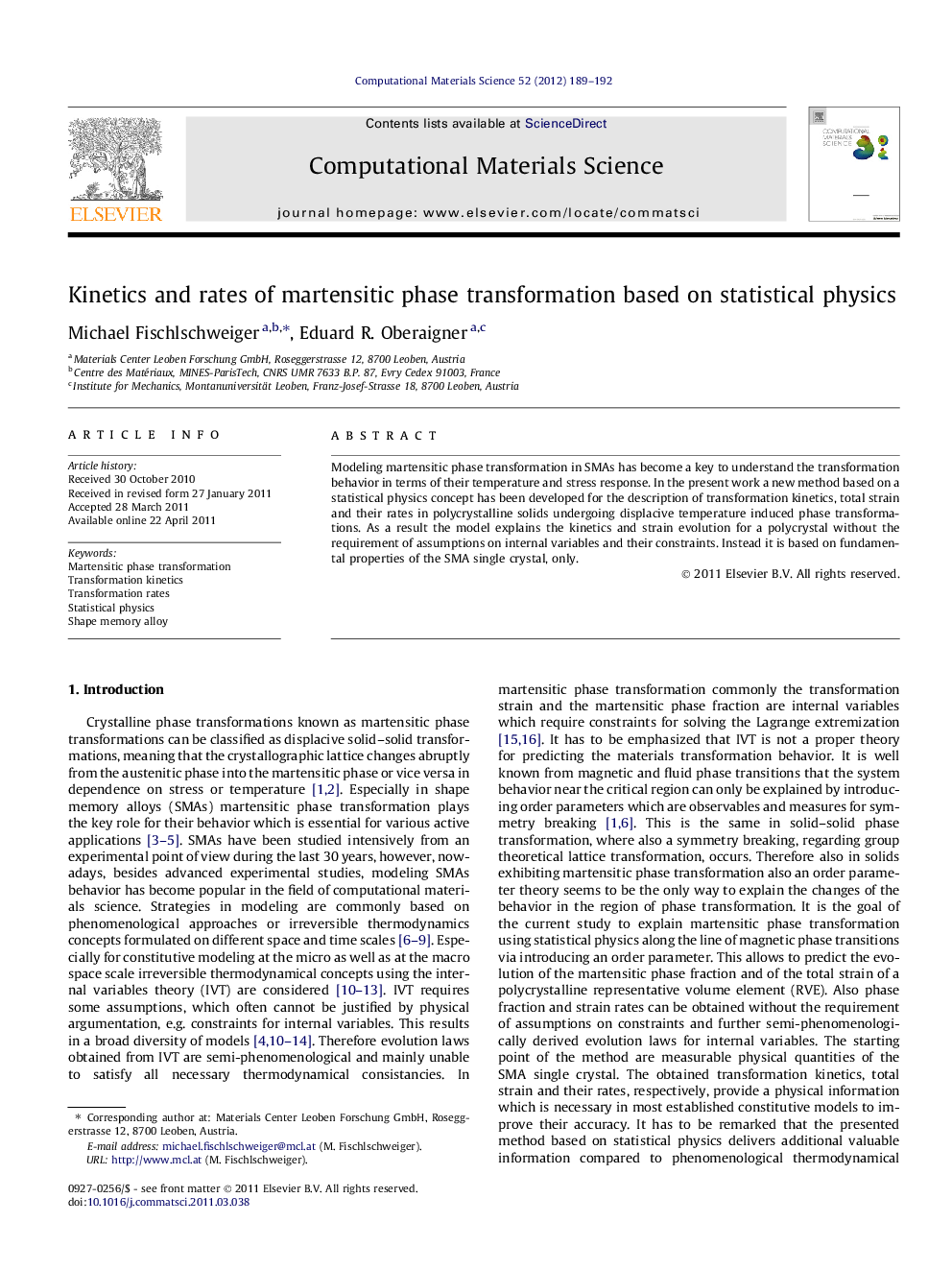 Kinetics and rates of martensitic phase transformation based on statistical physics