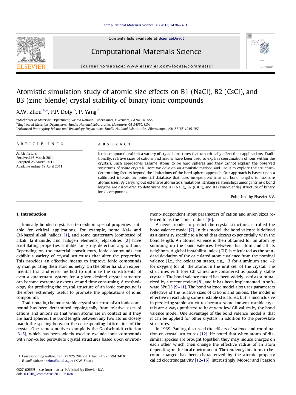 Atomistic simulation study of atomic size effects on B1 (NaCl), B2 (CsCl), and B3 (zinc-blende) crystal stability of binary ionic compounds