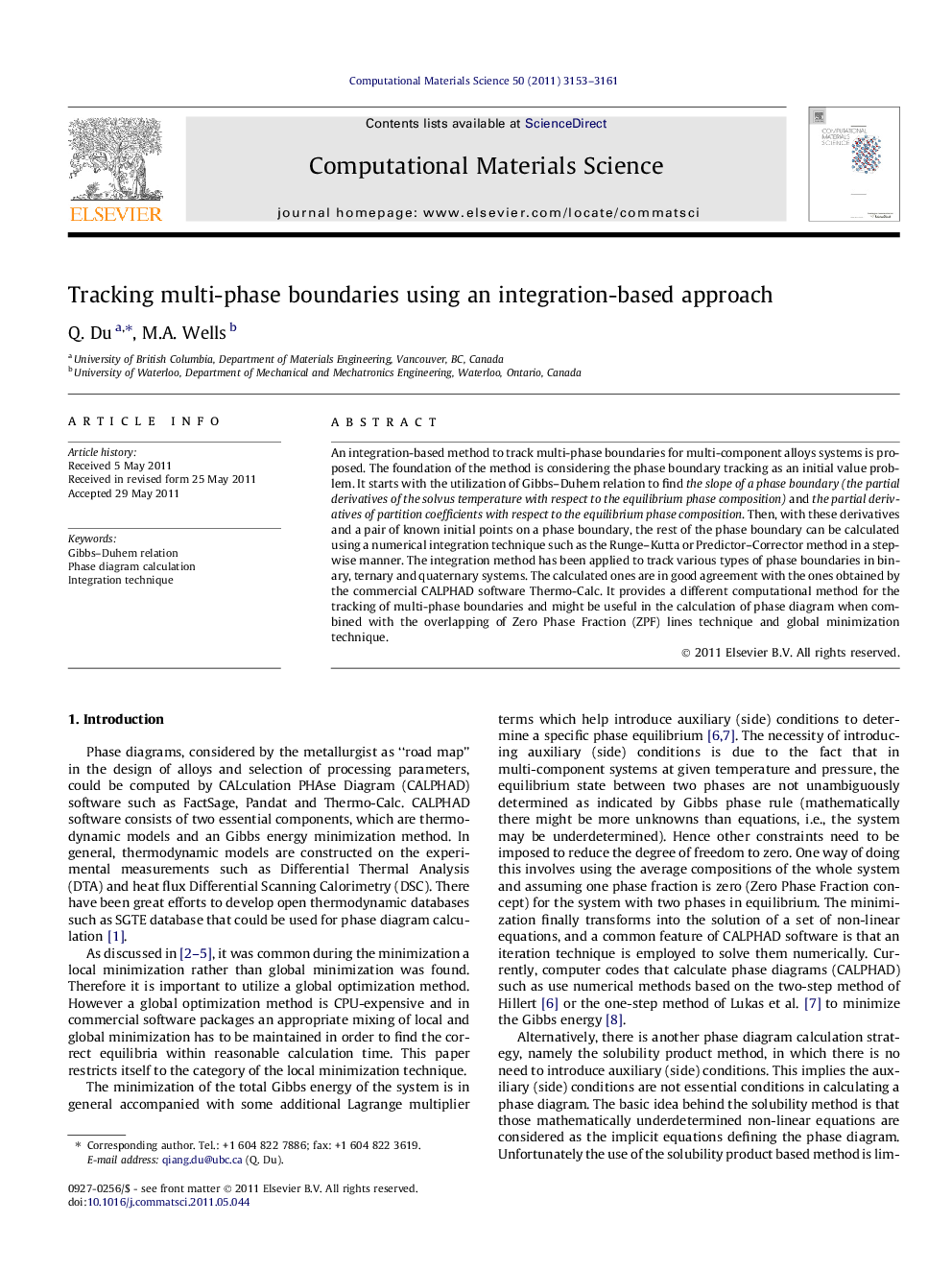 Tracking multi-phase boundaries using an integration-based approach