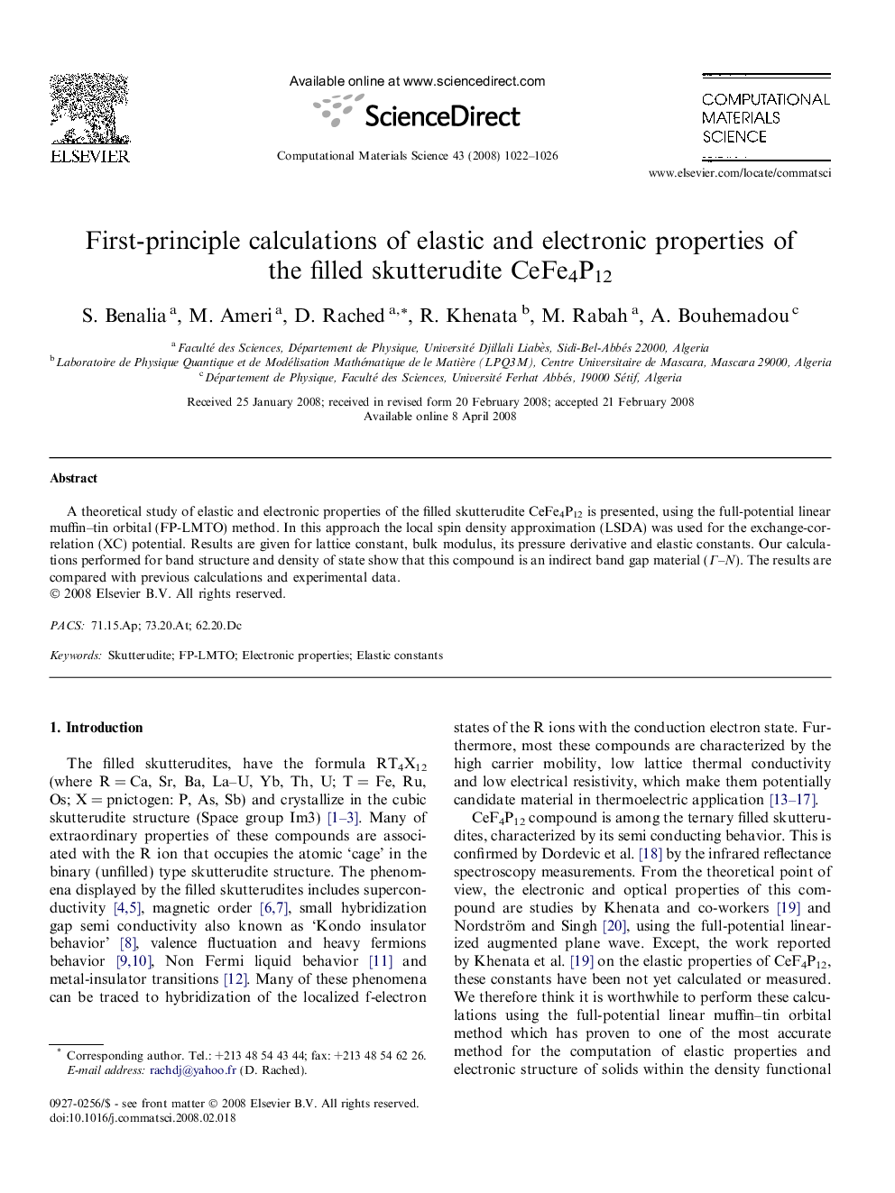 First-principle calculations of elastic and electronic properties of the filled skutterudite CeFe4P12