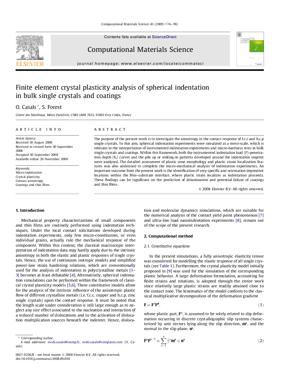 Finite element crystal plasticity analysis of spherical indentation in bulk single crystals and coatings