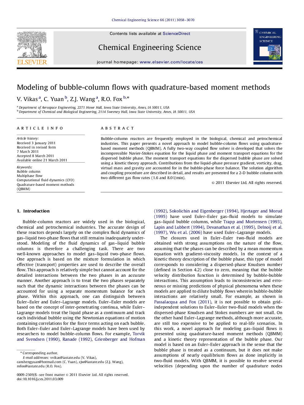 Modeling of bubble-column flows with quadrature-based moment methods