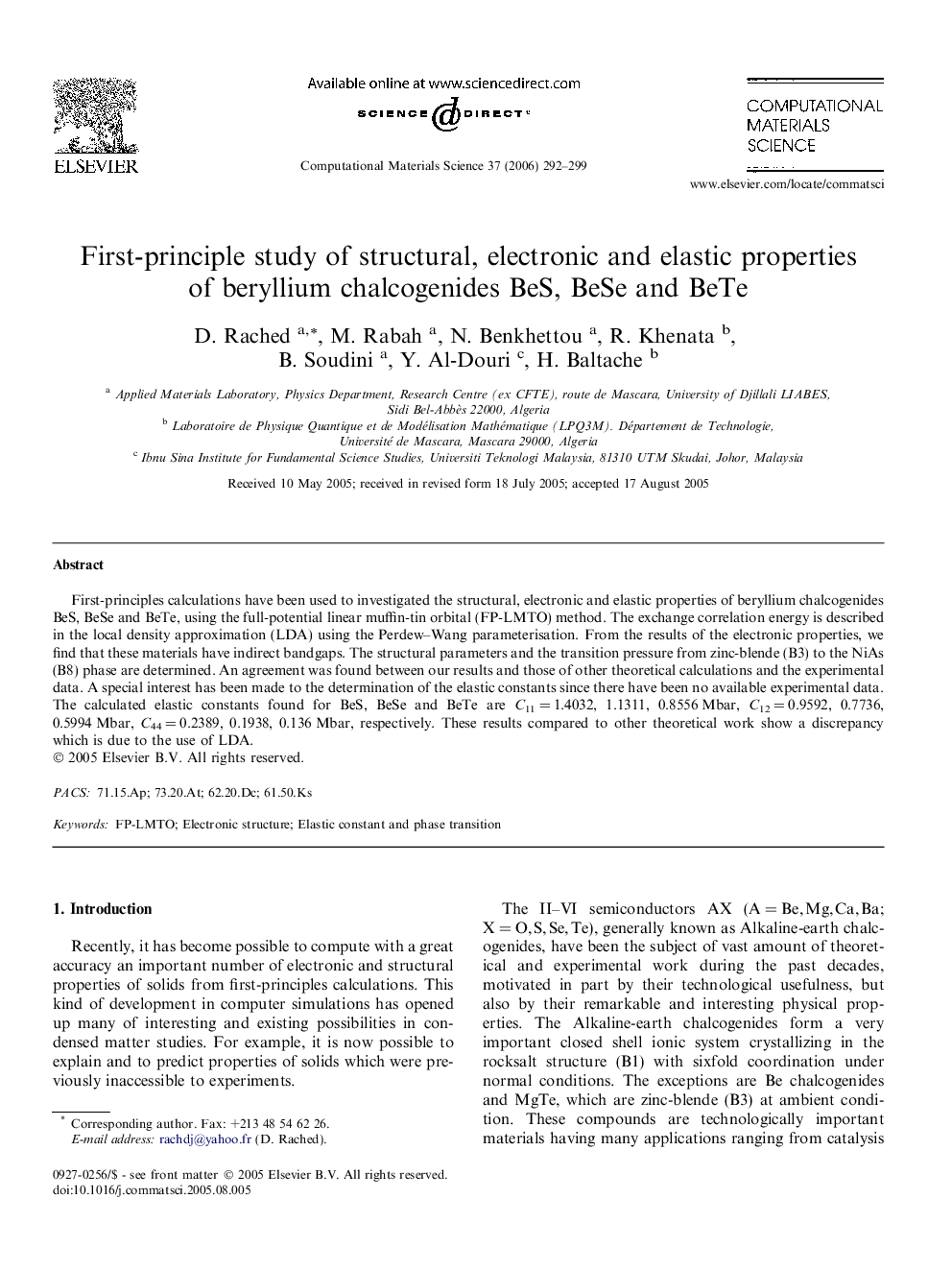 First-principle study of structural, electronic and elastic properties of beryllium chalcogenides BeS, BeSe and BeTe