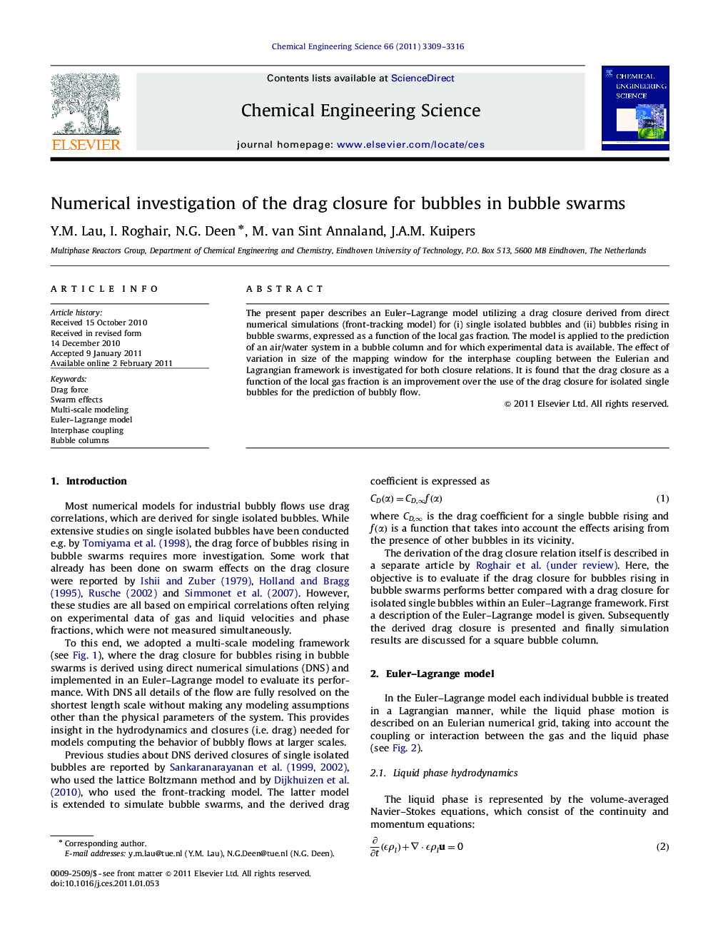 Numerical investigation of the drag closure for bubbles in bubble swarms