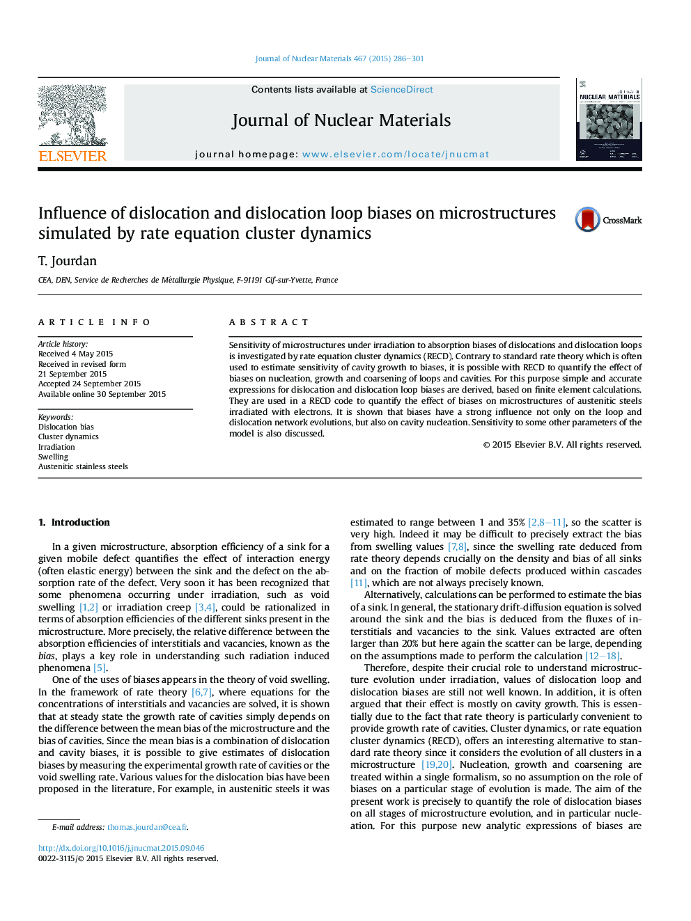 Influence of dislocation and dislocation loop biases on microstructures simulated by rate equation cluster dynamics