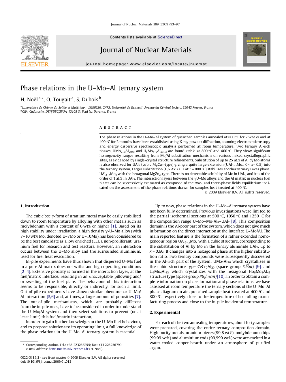 Phase relations in the U–Mo–Al ternary system