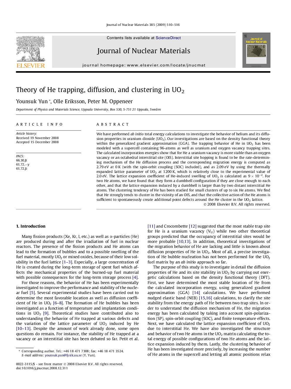 Theory of He trapping, diffusion, and clustering in UO2