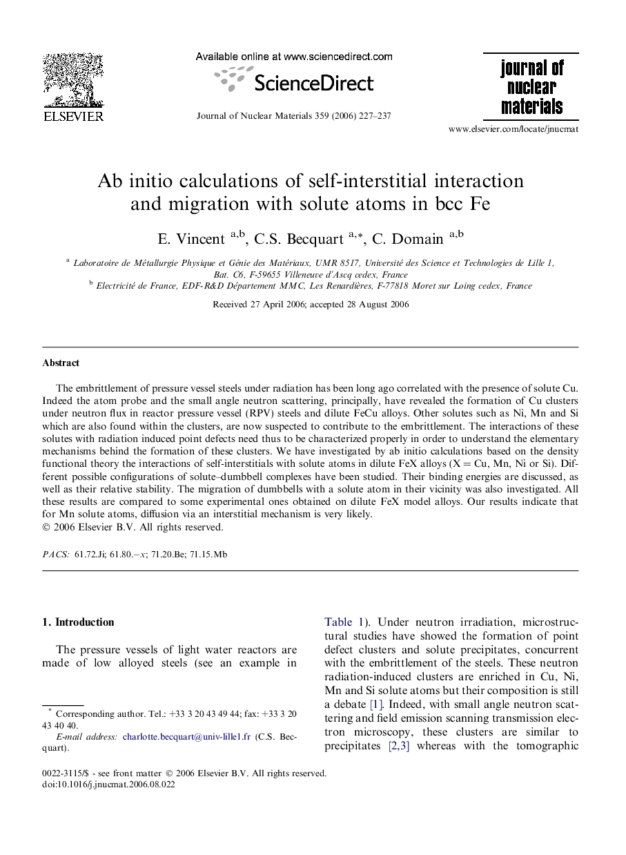 Ab initio calculations of self-interstitial interaction and migration with solute atoms in bcc Fe