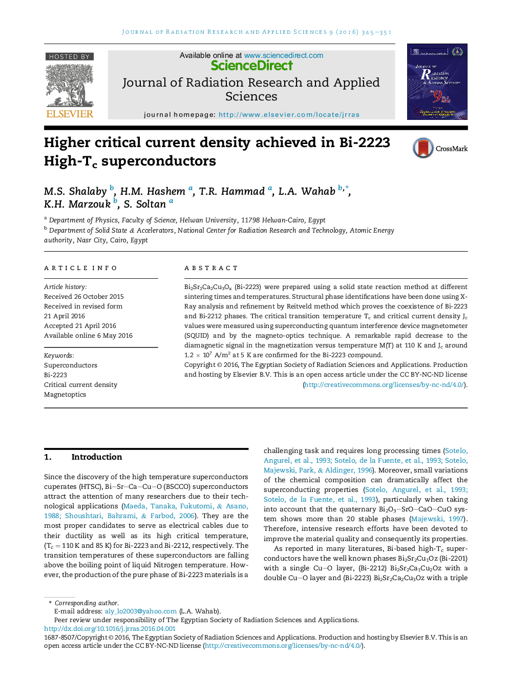 Higher critical current density achieved in Bi-2223 High-Tc superconductors 