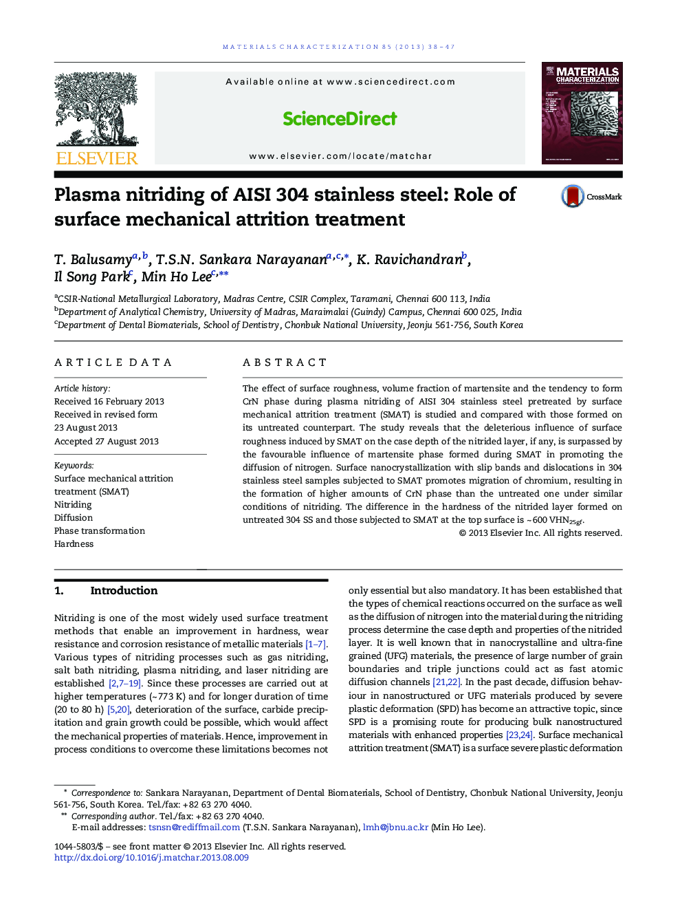 Plasma nitriding of AISI 304 stainless steel: Role of surface mechanical attrition treatment
