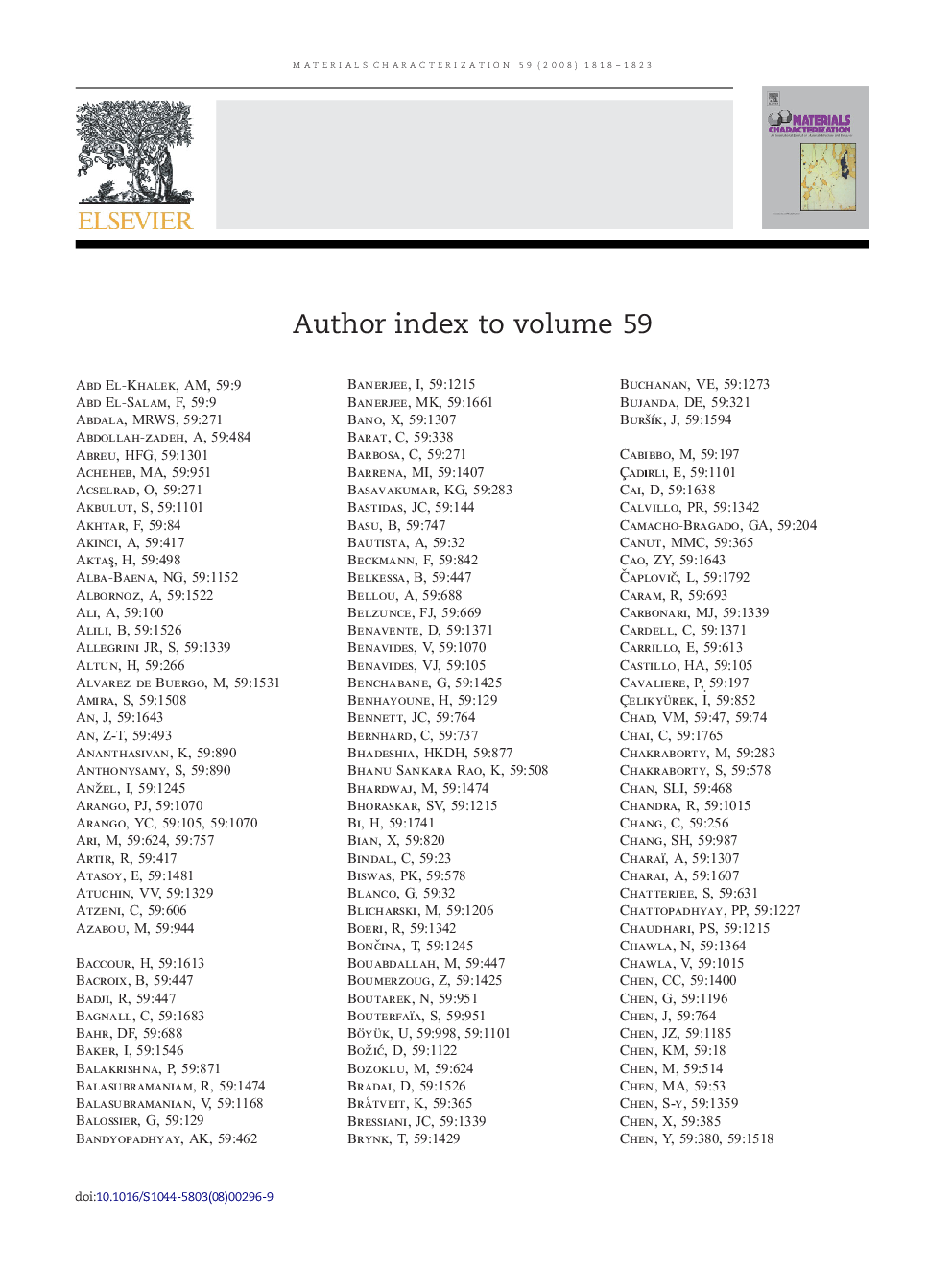 Author index to volume 59