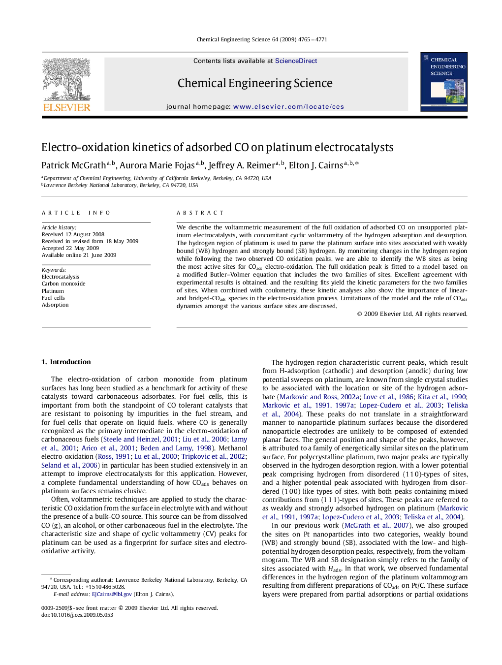 Electro-oxidation kinetics of adsorbed CO on platinum electrocatalysts