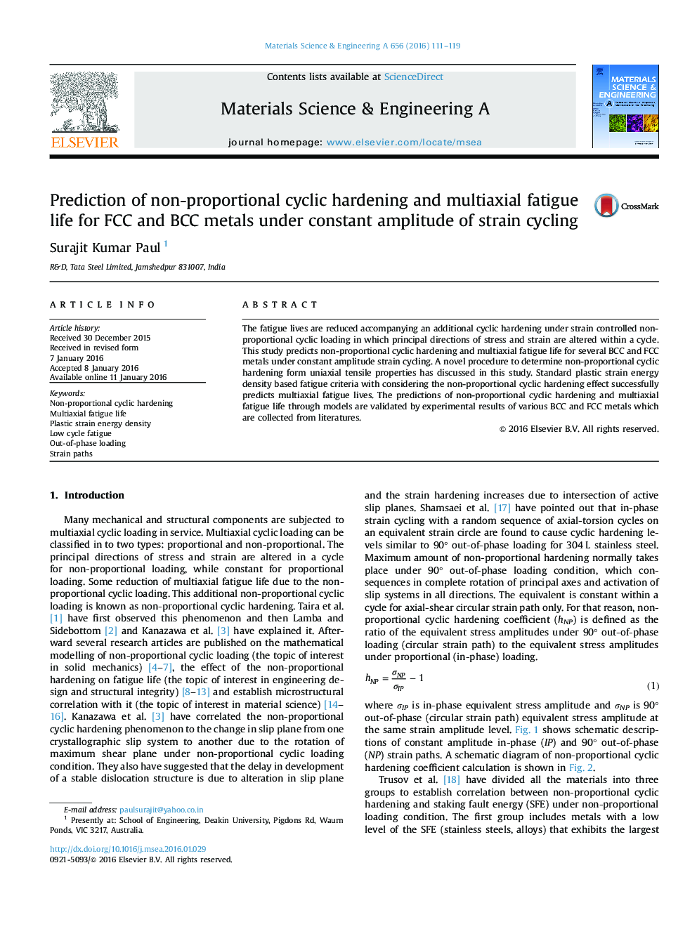 Prediction of non-proportional cyclic hardening and multiaxial fatigue life for FCC and BCC metals under constant amplitude of strain cycling