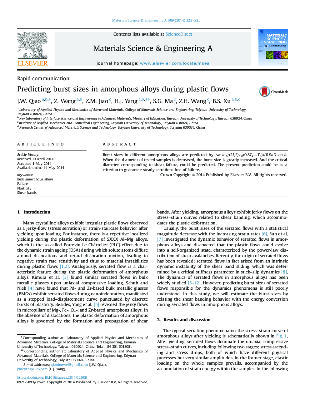 Predicting burst sizes in amorphous alloys during plastic flows