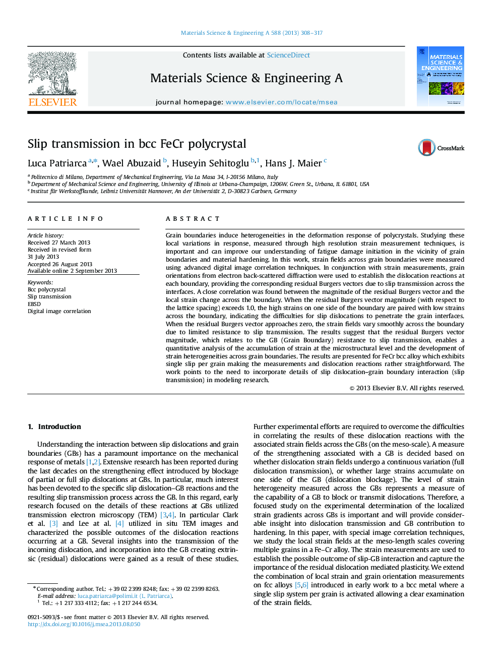 Slip transmission in bcc FeCr polycrystal