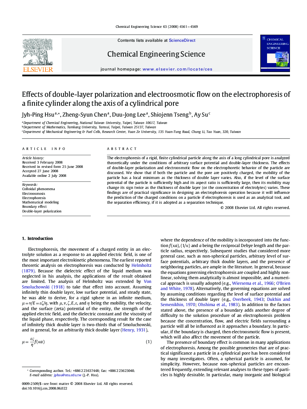 Effects of double-layer polarization and electroosmotic flow on the electrophoresis of a finite cylinder along the axis of a cylindrical pore