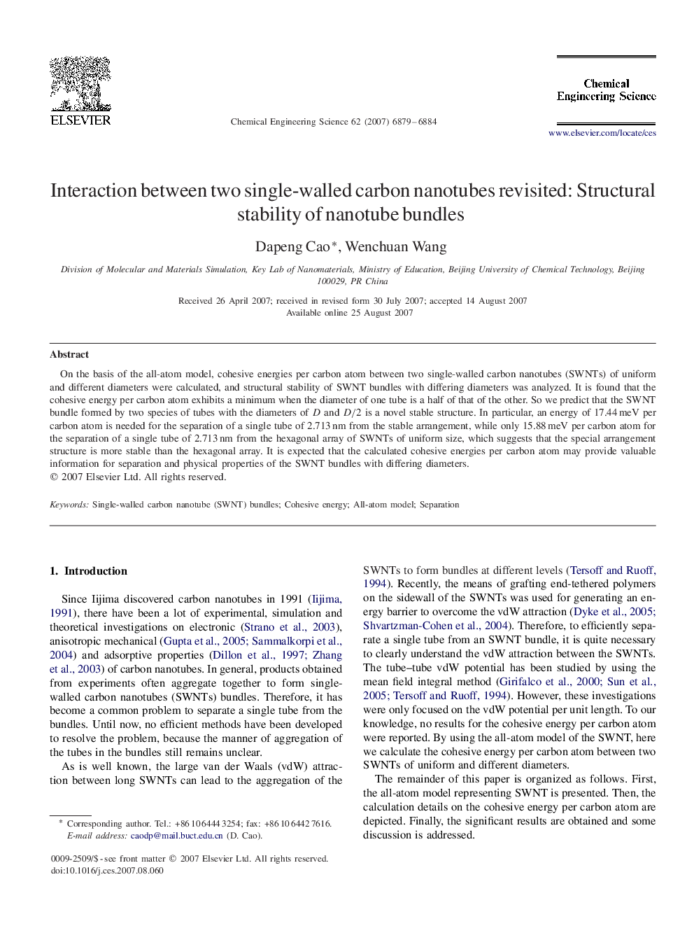 Interaction between two single-walled carbon nanotubes revisited: Structural stability of nanotube bundles