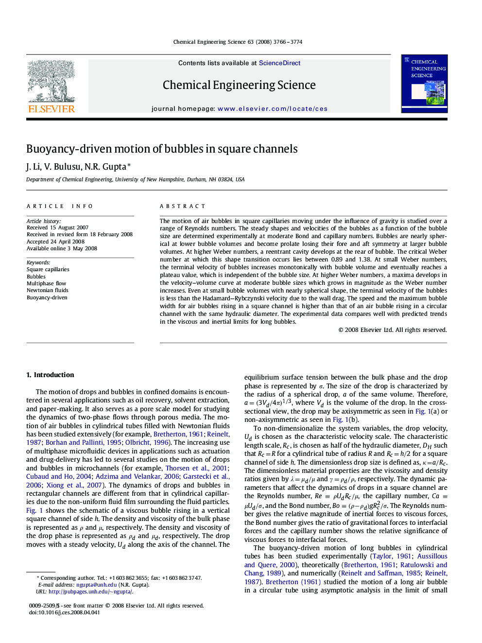 Buoyancy-driven motion of bubbles in square channels