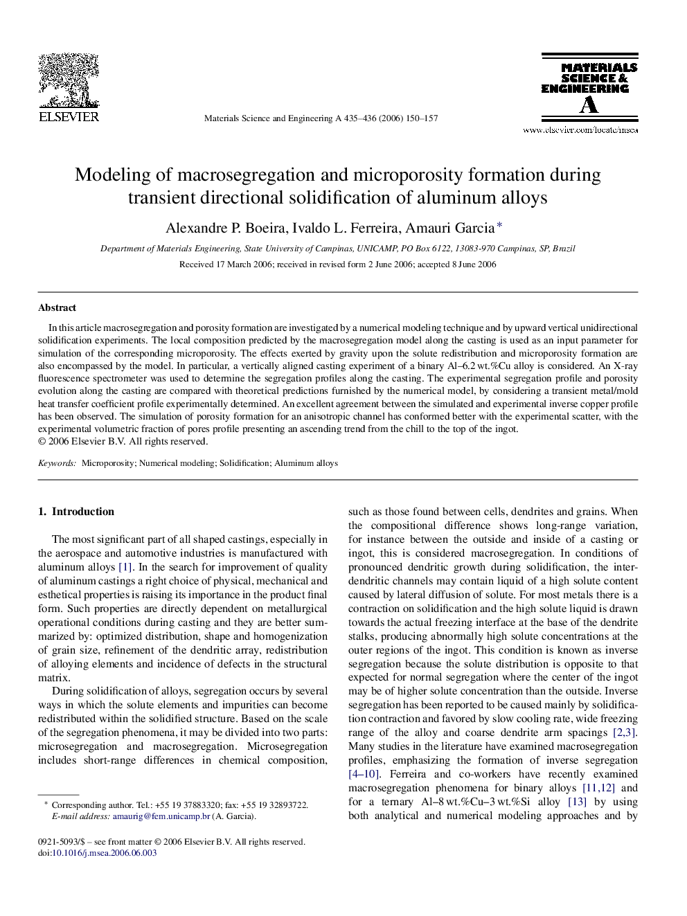 Modeling of macrosegregation and microporosity formation during transient directional solidification of aluminum alloys