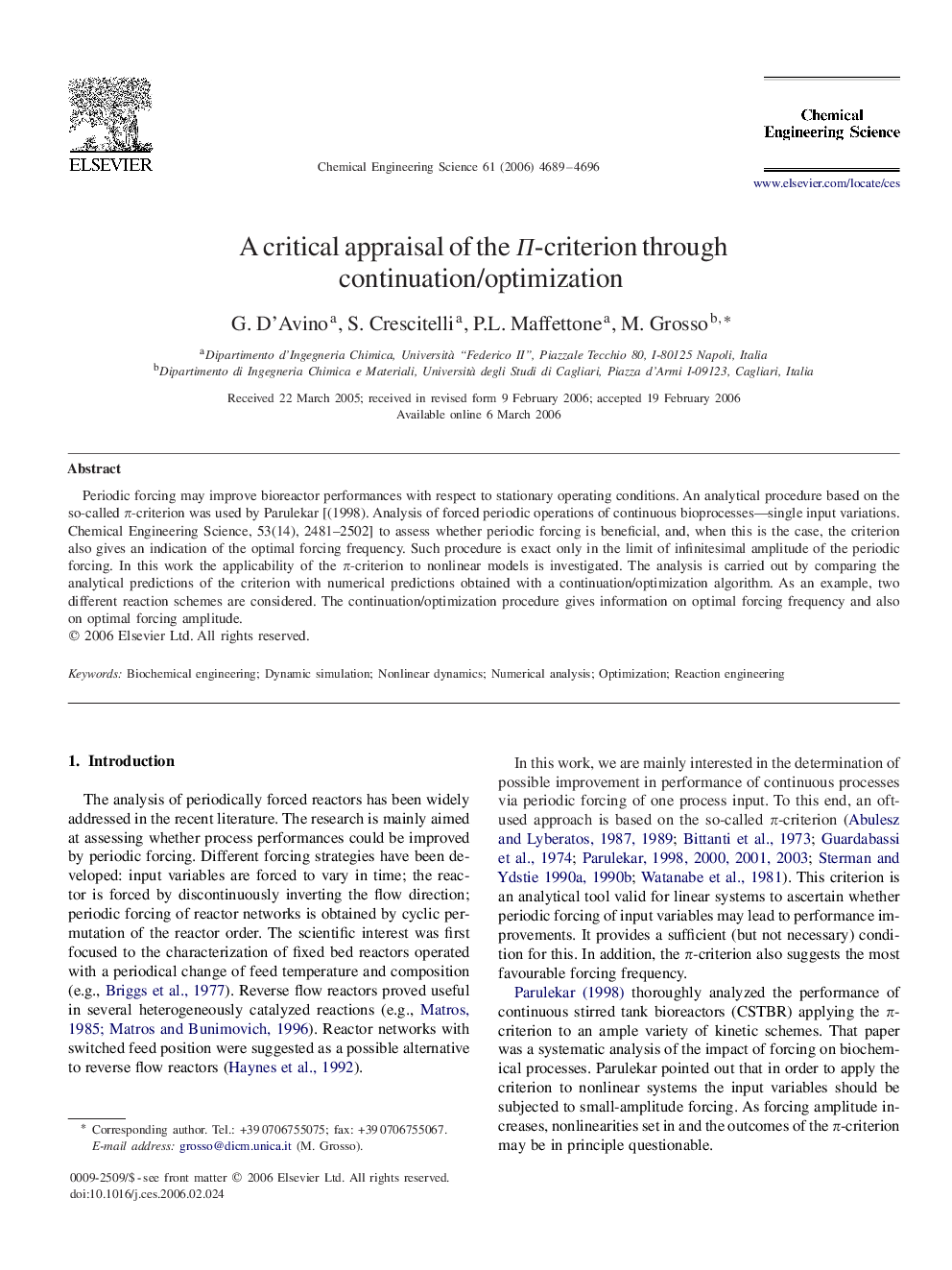 A critical appraisal of the ΠΠ-criterion through continuation/optimization
