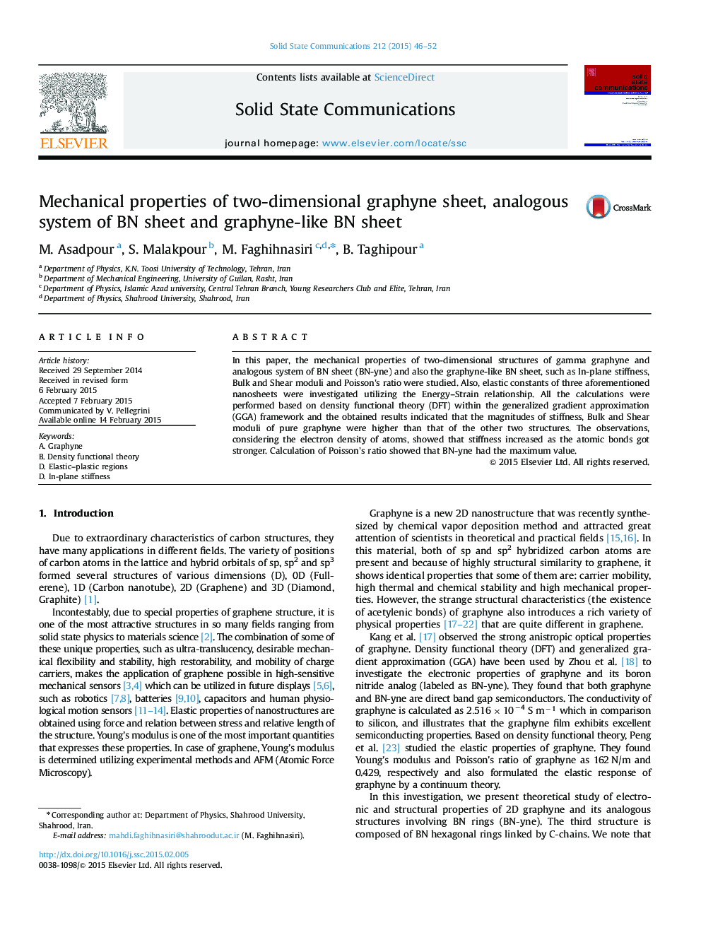 Mechanical properties of two-dimensional graphyne sheet, analogous system of BN sheet and graphyne-like BN sheet
