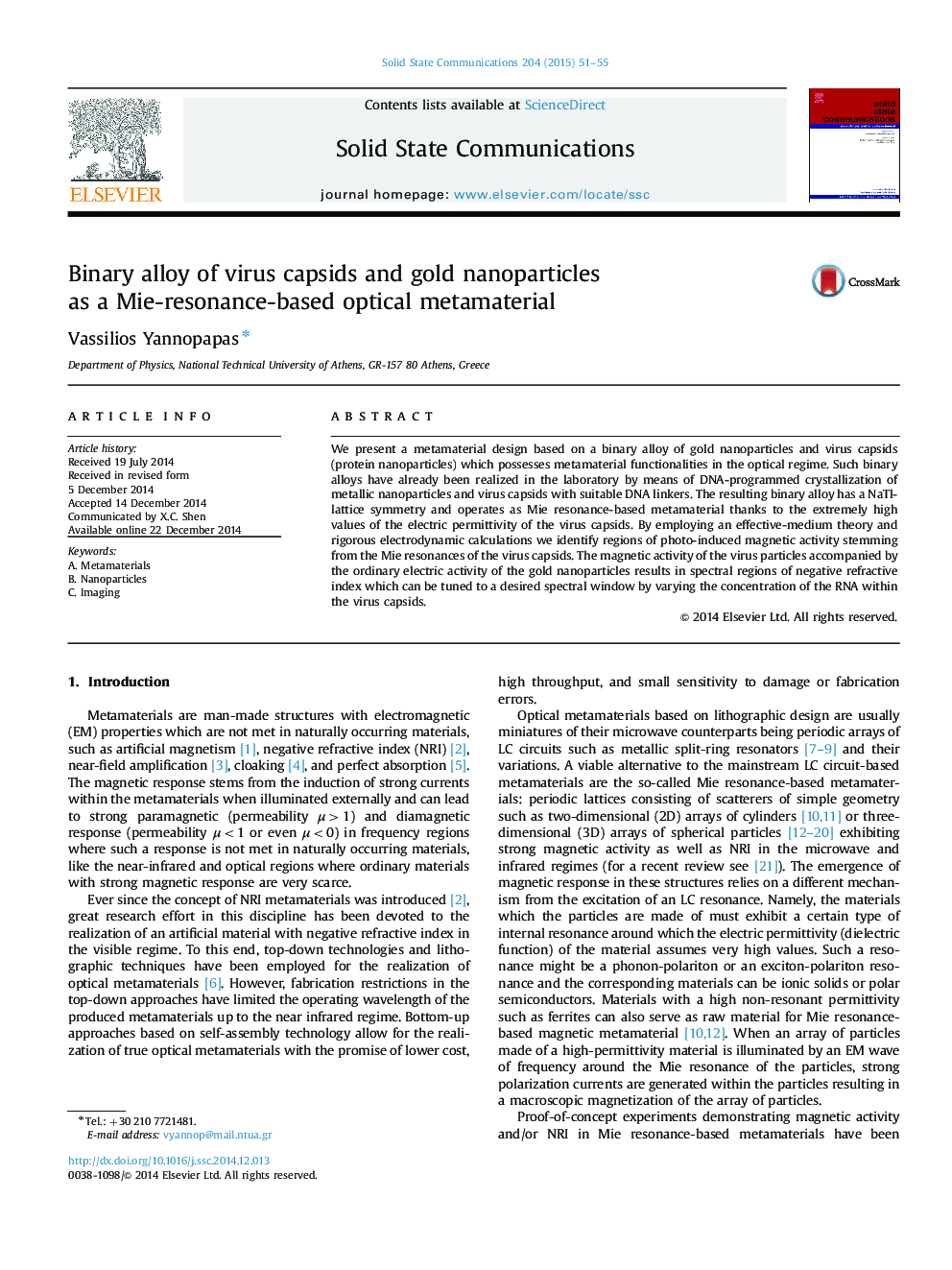 Binary alloy of virus capsids and gold nanoparticles as a Mie-resonance-based optical metamaterial