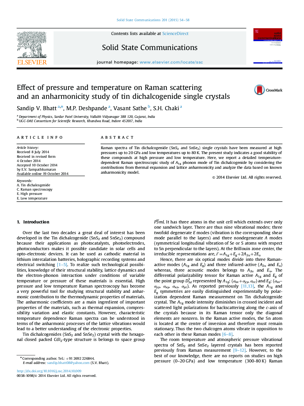 Effect of pressure and temperature on Raman scattering and an anharmonicity study of tin dichalcogenide single crystals